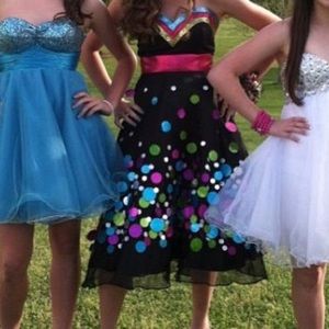 Fun black formal strapless